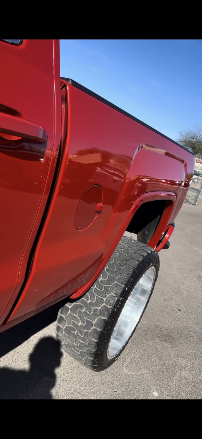 Red truck exterior after Beastman detailing